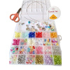 Veľká Súprava korálok, príveskov, náramkov a ozdôb na výrobu náramkov DIY