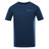 ALPINE PRO GREM Modrá/Tyrkysovo modrá PÁNSKE FUNKČNÉ TRIČKO S ÚPRAVOU COOL-DRY XS