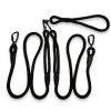 Nezamotávací lanové vodítko PafDog® pro 2 psy, 14 mm, 7 délek, černé DÉLKA: 1m