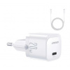 Rýchlonabíjačka Joyroom JR-TCF02 vrátane dátového kábla Lightning 20W biela