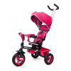BABY MIX Detská trojkolka 5v1 RIDER 360° ružová 100x82x50 ružová