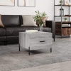 vidaXL Konferenčný stolík sivý dub sonoma 50x50x40cm spracované drevo