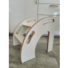 DAPAL Montessori MultiStep pomocné schodíky biele 425 × 425 × 70 mm