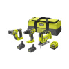 Ryobi R18DDJSSDS-220S 18V sada RCD1802 + R18JS + R18SDS + 2X baterie 2 AH + taška 5133003688