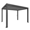 Biohort pergola 4x3 - 404,5 x 312 cm, tmavosivá metalická/strieborná metalická (lamely) B449420
