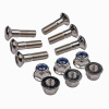 Bike to koliesko Bolt / Nut Kit M8 * 25 mm 1,25 Pitch (6ks) Chromoly Bolt uhlíková oceľ Matica SPNKIT11