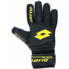 Lotto Dětské rukavice GK 700 II, celočerné/akáciově zelené, 8.0