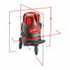 Laser líniový, krížový samonivelačný, červený, 1H-4V-6B, Li-ion akumulátor, USB nabíjanie, EXTOL PREMIUM