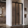 Ravak ASDP3-100 198 trojdielné sprchové dvere, black+grape 97 - 101 x 198 cm, black, 00VA03R2ZG