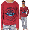 Pyžamo, župán - Cornette pyžamá veľkosti 110 ECRU, ružová, šedá, viacnásobná (Dievčenské pyžamy 86/92 Cornette Dogs 594/145)