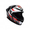 AGV K6 S E2206 MPLK KARVE MATT BLACK/WHITE/RED Velkosť: S