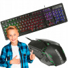 Sada klávesnice a myši Tracer čierna