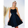 Krátke áčkové spoločenské šaty - čierne - UNI
