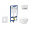 GEBERIT - Duofix Set předstěnové instalace, klozetu Oudee Vortex a sedátka softclose, tlačítko Sigma50, chrom/alpská bílá SANI11CA3177B
