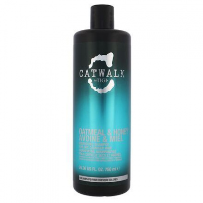 Tigi Catwalk Oatmeal & Honey vyživující šampon pro poškozené vlasy 750 ml pro ženy