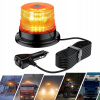 VÝSTRAŽNÁ LAMPA STROBO MAJÁK LED 12-24V MAGNET 40 LED
