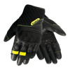 Rukavice na motocykel SECA Axis Mesh čierne/žlté fluo 3XL