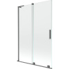 Mexen Velar L posuvná sprchová stena dvojkrídlová 120 x 150 cm, transparentná, gun metal - 896-120-003-01-95