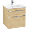 VILLEROY & BOCH Venticello závesná skrinka pod umývadlo, 2 zásuvky, 553 x 502 x 590 mm, Nordic Oak, A92301VJ