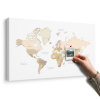 Obraz na korku mapa sveta s vintage prvkami