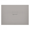 VILLEROY & BOCH Squaro Infinity obdĺžniková sprchová vanička z materiálu Quaryl, v úrovni podlahy/do niky, protišmyk (C), 1100 x 800 x 40 mm, Grey, UDQ1180SQI2IV-3S