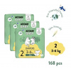 Muumi Baby Moomin Baby 2 Newborn 3–6 kg (168 ks), mesačné balenie eko plienok