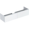 GEBERIT Xeno2 závesná skrinka pod umývadlo, 2 zásuvky s LED osvetlením, 1595 x 473 x 350 mm, biela/matne lakované, 500.346.01.1