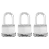 Master Lock Titanový visací zámek- Excell - 50mm (3 ks / blistr)