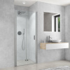 Roth CI PIV 1-krídlové sprchové dvere do niky skladacie 120x200cm Ľavé, Brillant/sk.Číre CIPIL120200VPE