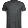 STEDMAN CREW NECK T / Pánske tričko - dark grey heather XS