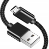 Kábel Koanni USB - microUSB typ B, 1 m, čierny