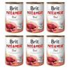 BRIT Pate & Meat Dog Beef Hovädzie 6 x 800 g