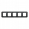 Päťnásobný rámik Schneider Electric čierny