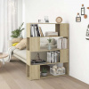 zahrada-XL Knižnica/deliaca stena, dub sonoma 100x24x124 cm 809191