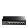 CUDY Sieťový prepínač Cudy GS1010PE Gigabit Ethernet (10/100/1000) Napájanie cez Ethernet (PoE) Čierna