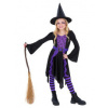 Dievčenský kostým čarodejnice (čierno-fialový) Pre vek 7-9 rokov
