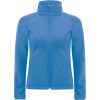 B&C | Hooded Softshell /women, Dámska 3-vrstvová softshellová bunda s kapucňou, modrá azure, XS