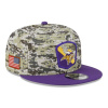 Minnesota Vikings - 2023 Salute to Service 9Fifty NFL Šiltovka nastaviteľná
