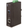 Planet IXT-705A priemyselný konvertor 10G/5G/2.5G/1G/100M / miniGBIC SFP+ 10GBASE-X, IP30, -40 až +75 ° C, dual power