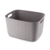 Béžový úložný košík Softex L 37,9 x 29,2 x 22,1 cm CURVER