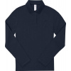 B&C | My Polo 210 LSL /women, Dámske piqué polo s dlhým rukávom, modrá navy, 3XL