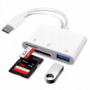 ČÍTAČKA KARIET 2V1 PRE USB-C NA IPHONE ADAPTÉR MICRO SD/TF 256 GB