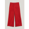 TEPLÁKY GANT STRAIGHT LEG VELOUR PANTS RUBY RED