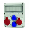 Rozvodnica zásuvková 633.3122, 5p, 1x32A/400V, 1x16A/400V, 2x230V domová, neistená 11M, IP44 SCAME