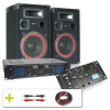 Skytec Complete 700W Bluetooth a USB DJ Set reproduktorov so zosilňovačom a mixpultom