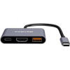 Canyon DS-4, USB-C HUB, 3 porty. 1xUSB-C, 1xUSB 3.2, 1xHDMI, 4K display support, 100W fast charging, 10Gbps CNS-TDS4