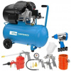 Kompresor 2200 W 10 bar 50 litrov 405/10/50 15-SET, 15-dielna sada