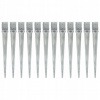 VidaXL Zemné kolíky 12 ks strieborné 10x10x91 cm