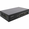 PoE+ Switch Gigabit 5port, 4xPOE+ (65W), 1x GbE, 1x SFP, čierny