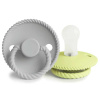 DVOJBALENIE CUMLÍKOV FRIGG ROPE SILVER GRAY/ GREEN TEA, 0-6M, SILIKÓN